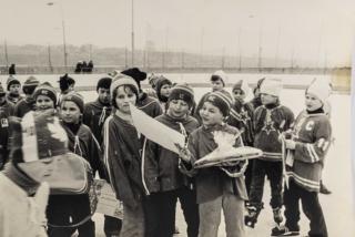 Fotografie - hokejové týmy - mládež, dekorace na Konstruktivě