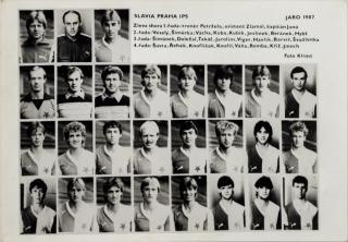 Fotografie ( portréty) SK Slavia Praha IPS, jaro 1974