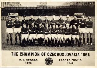 Fotografie, The Champion of Czechoslovakia, Sparta Praha, 1965