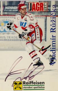 Fotografie Vladimír Růžička, HC Slavia Praha, autogram