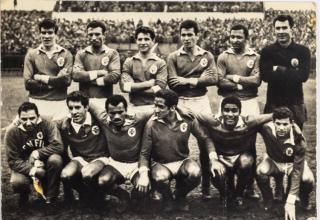 Fotopohlednice, Benfica Lisabon, 1964