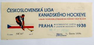 Fragment dokumentu, ČS liga Kanadského Hockeye, 1938