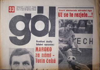 GÓL. Fotbalový a hokejový týdeník, 10/29/15/1977 č. 33
