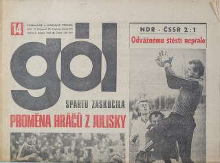 GÓL. Fotbalový a hokejový týdeník, 14/36/22/1984