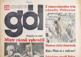 GÓL. Fotbalový a hokejový týdeník, 15/34/20/1982 č. 38
