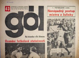 GÓL. Fotbalový a hokejový týdeník, 15/34/20/1982 č. 43