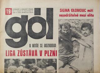 GÓL. Fotbalový a hokejový týdeník, 19/36/22/1984