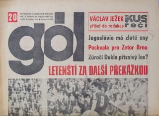 GÓL. Fotbalový a hokejový týdeník, 20/36/22/1984