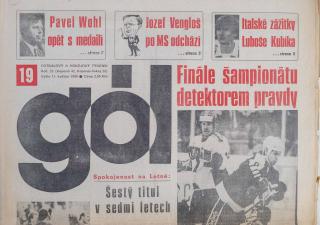 GÓL. Fotbalový a hokejový týdeník, 23/42/28/1990 č. 19