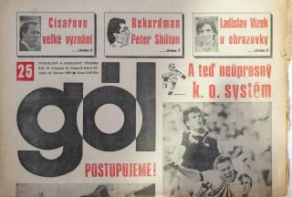 GÓL. Fotbalový a hokejový týdeník, 23/42/28/1990 č. 25