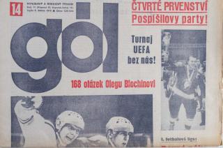 GÓL. Fotbalový a hokejový týdeník, 30/16/11/1978