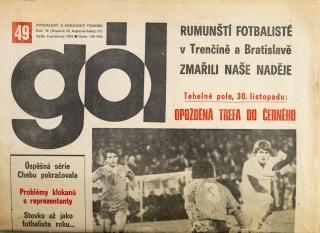 GÓL. Fotbalový a hokejový týdeník, 49/35/21/1983