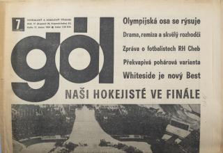 GÓL. Fotbalový a hokejový týdeník, 7/36/22/1984