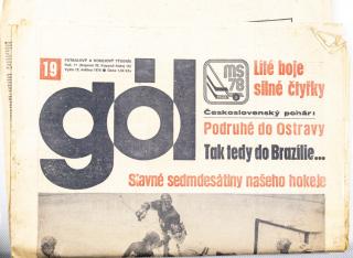 GÓL. Fotbalový a hokejový týdeník, MS Hokej 1978, 19/1978
