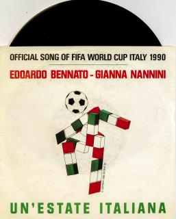 Gramofonová SP deska, Official song od Fifa cup Italy, 1990