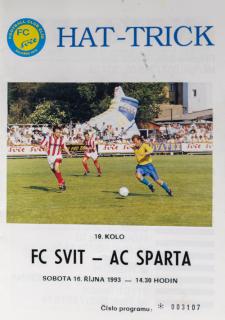 Hatrtrick, Fc Svit Zlín vs. AC Sparta Praha, 1993