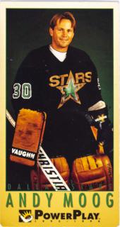 Hokejová kartička, Andy Moog, Dallas Stars, 1993