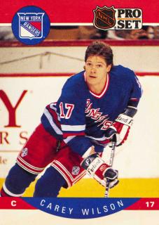 Hokejová kartička, Carey Wilson, NHL, NY Rangers, 1987