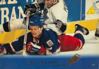 Hokejová kartička, Dave Manson, NHL, Winnipeg Jets, 1995