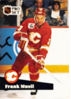 Hokejová kartička, Frank Musil, Calgary Flames, 1991