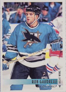 Hokejová kartička, Rob Gaudreau, San Jose Sharks, 1994