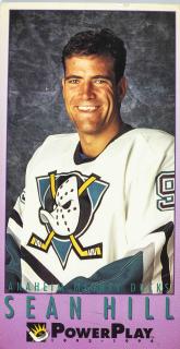 Hokejová kartička, Sean Hill, Anaheim Mighty Ducks, 1993