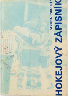 Hokejový zápisník 1mistra ČSSR, TJ Tesla Pardubice, 1986/87