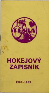 Hokejový zápisník TJ Tesla Pardubice, 1989/90