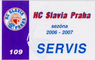 Karta SERVIS HC Slavia Praha, sezona 2006/2007