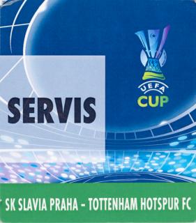 Karta SERVIS UEFA , SK Slavia vs. Tottenham Hotspur FC, 2008