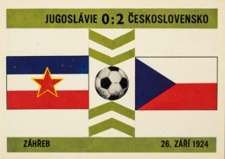Kartička  19, Jugoslávie v. Československo  0:2