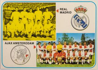 Kartička Ajax Ansterodam, Real Madrid, G