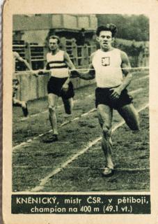 Kartička , Album sportovců, Kněnický  č. 139