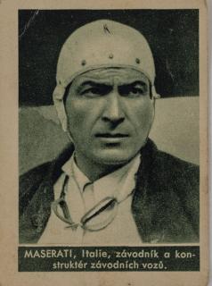 Kartička , Album sportovců, Maserati  č. 193