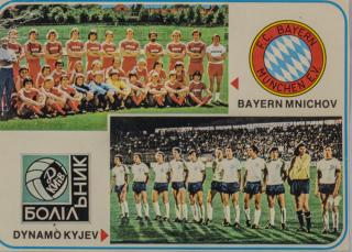 Kartička Bayern Mnichov, Dynamo Kyjev, Orbis