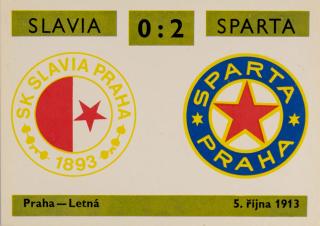 Kartička, Derby 10,  Slavia v. Sparta , 0:2