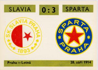 Kartička ,Derby 12  Slavia v. Sparta , 0:3