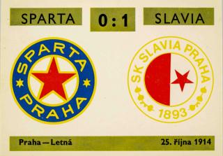 Kartička ,Derby 13 Sparta v.  Slavia  , 0:1