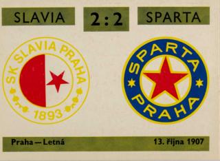 Kartička ,Derby 2  Slavia v. Sparta , 2:2