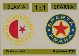 Kartička, Derby 9, Sparta v Slavia , 1:1