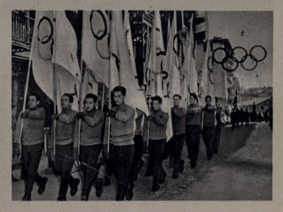 Kartička Olympia, Cortina d'Ampezzo, 1964 , ceremnoniál
