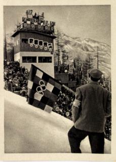 Kartička Olympia, Cortina d'Ampezzo, 1964 , Italia -Schanze, 93