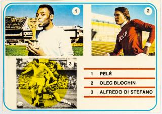 Kartička, Pelé, Blochin, Alfredo di Stefano