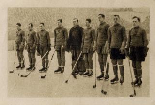 Kartička sběratelská ILSA, 1934, Hockeyový tým Československa, 209