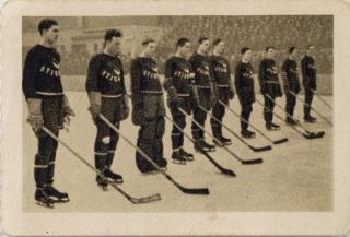 Kartička sběratelská ILSA, 1934, Hockeyový tým Kanady, 203