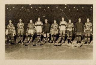 Kartička sběratelská ILSA, 1934, Hockeyový tým USA, 197