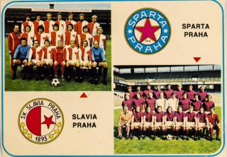 Kartička , Světová kopaná, Slavia Praha, Sparta Praha