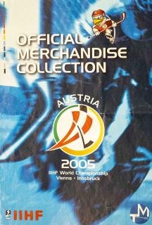 Katalog, merchandising MS, 2005, hokej, Vienna