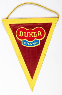 Klubová vlajka Dukla Praha, textil