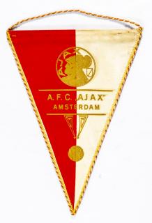Klubová vlajka Dukla Praha v. AFC Ajax Amsterdam